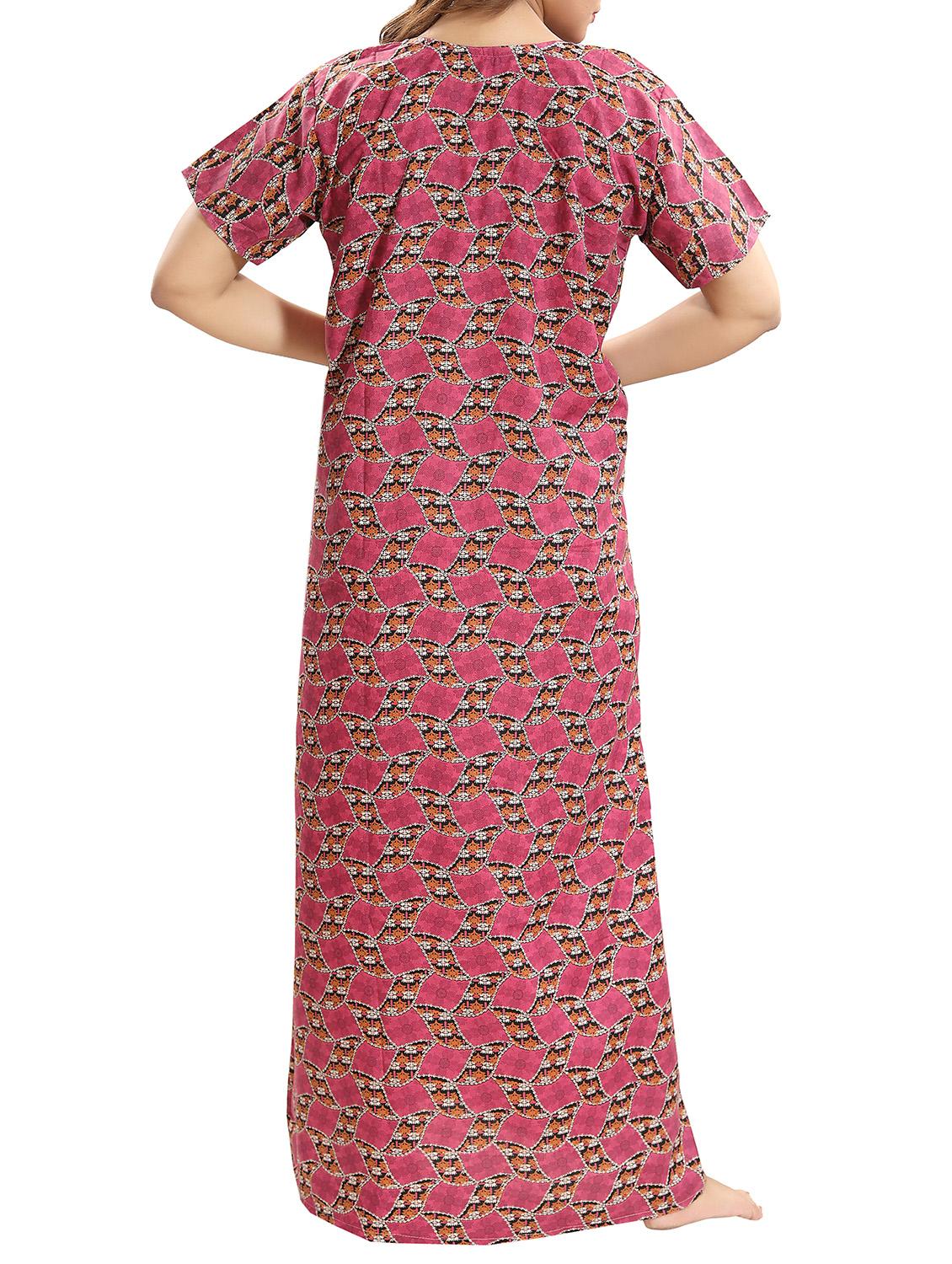 lace trim nightwear gown - 15807886 - Standard Image - 2
