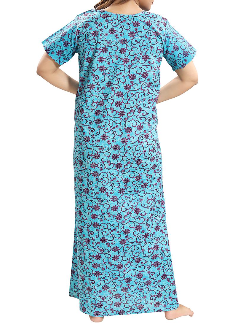 zipper detail nightwear gown - 15807907 - Standard Image - 2