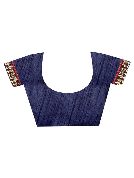 floral motif printed saree with blouse - 15809267 - Standard Image - 2