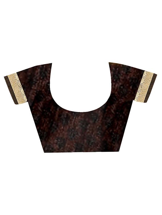 floral motif printed saree with blouse - 15809271 - Standard Image - 2