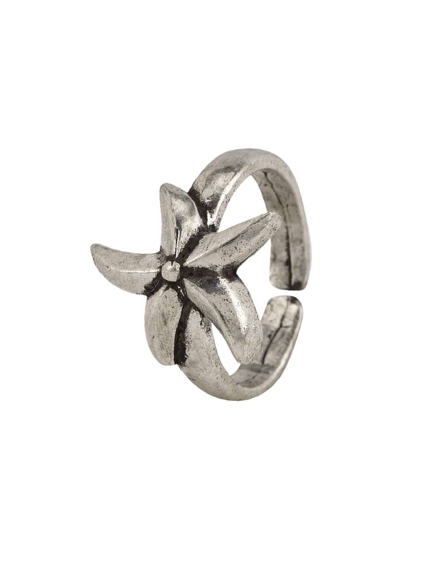 silver metal finger  ring