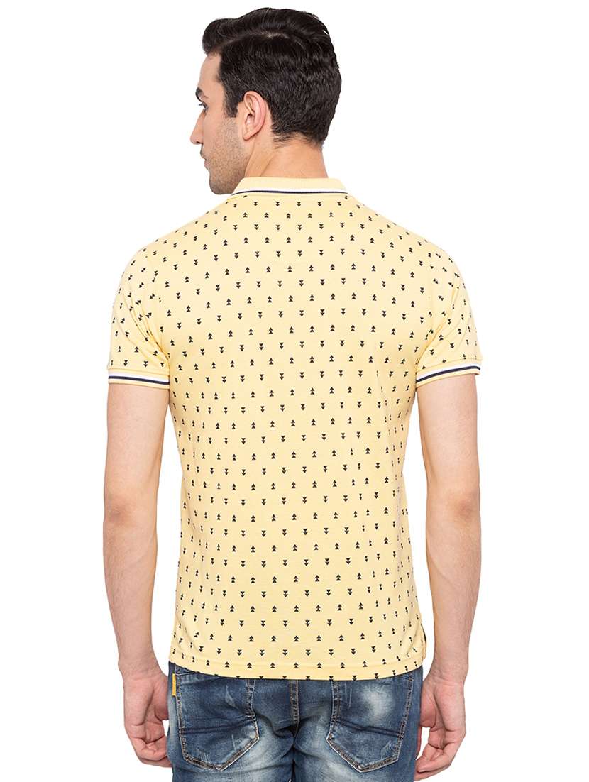 yellow all over print t-shirt - 15810477 - Standard Image - 2