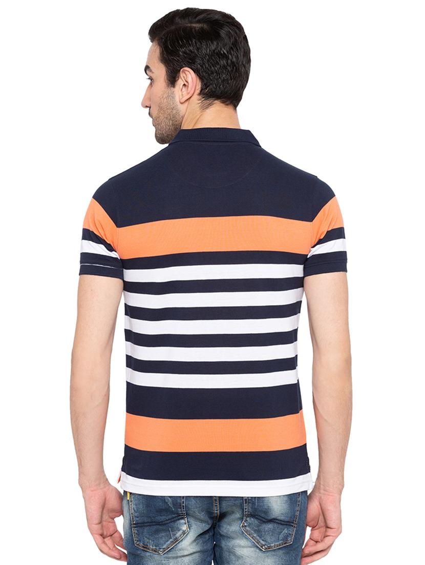 multi colored striped polo t-shirt - 15810480 - Standard Image - 2