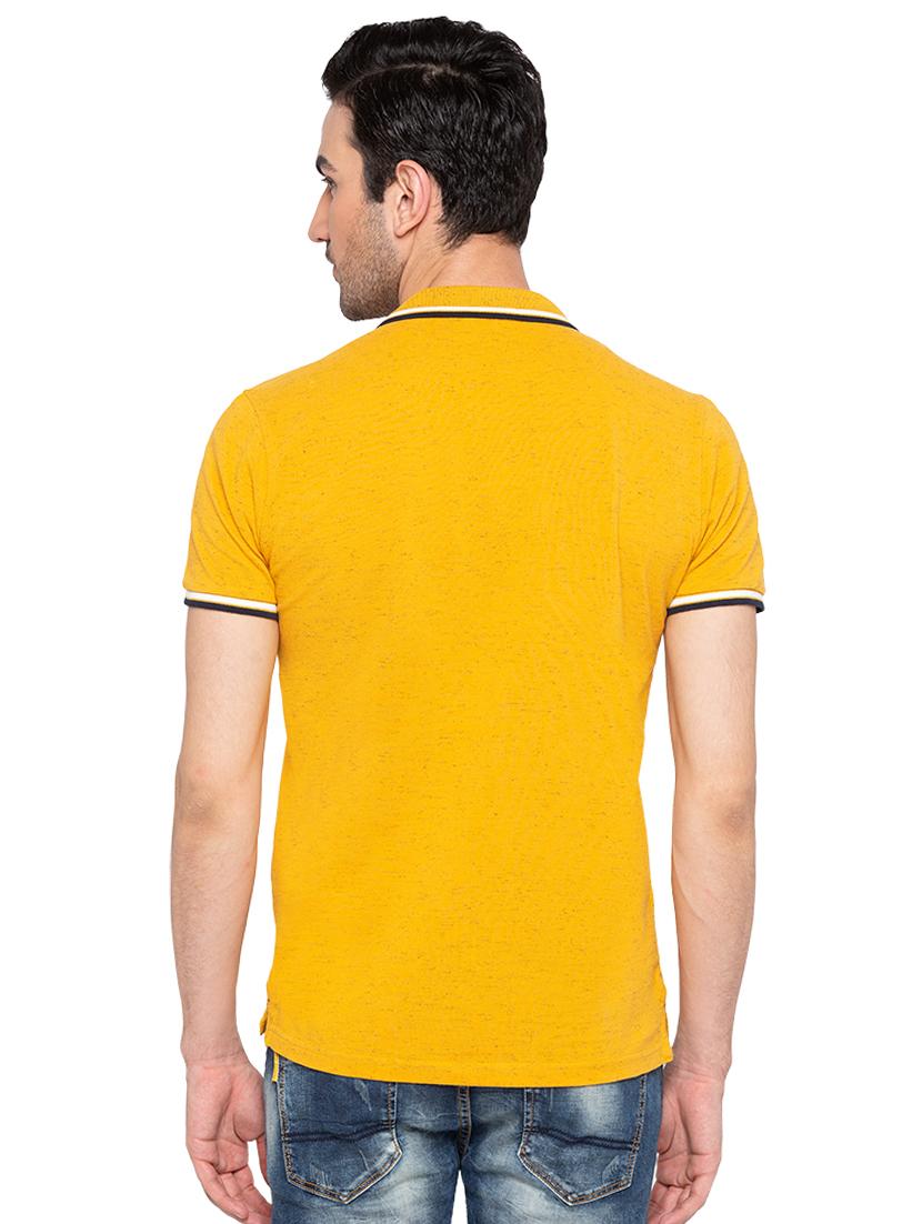 solid yellow polo t-shirt - 15810488 - Standard Image - 2