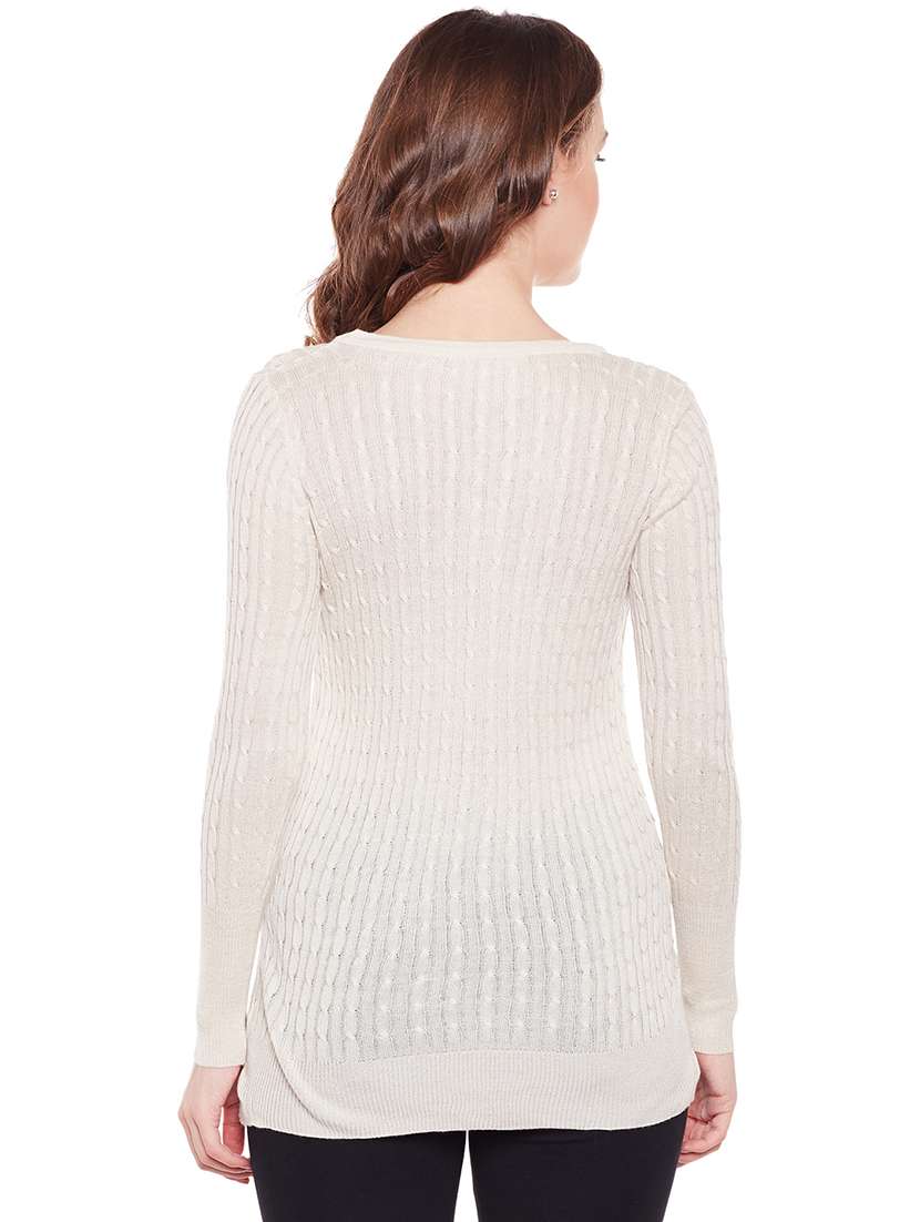 cable knit skinny pullover - 15811683 -  Standard Image - 2