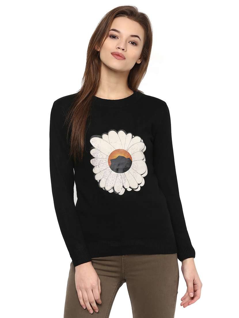 black acrylic regular top