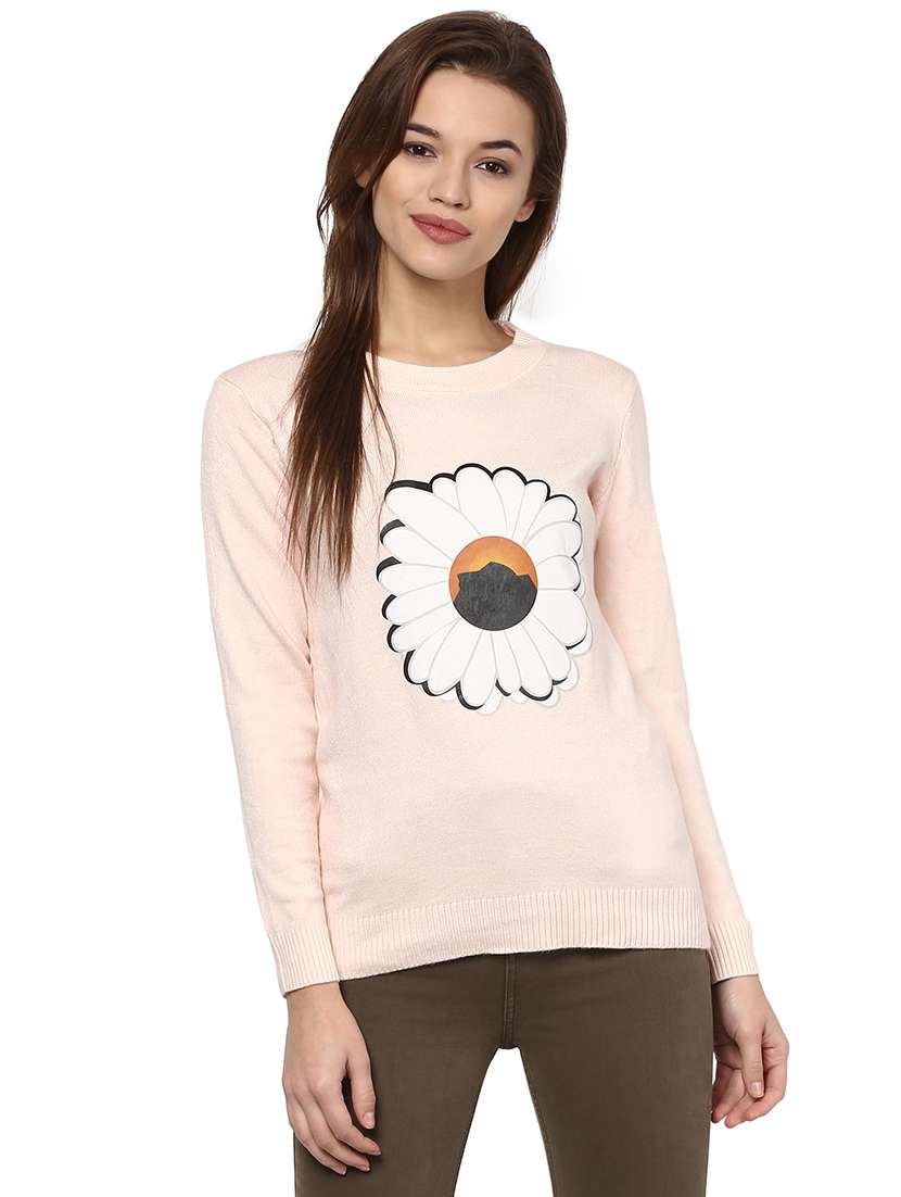 floral graphic print top