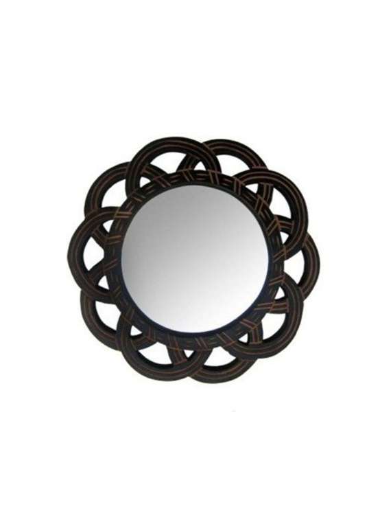 wooden mdf decorative hand carved wall mirror