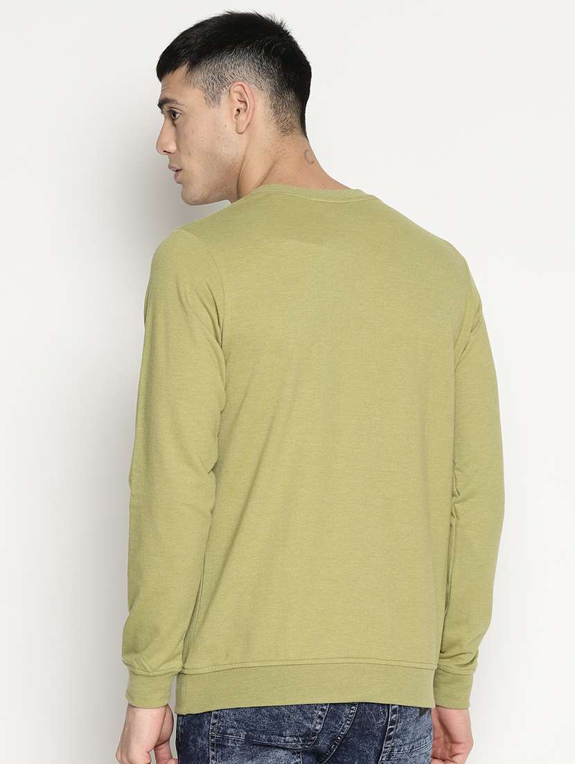 green cotton sweatshirt - 15817551 - Standard Image - 2