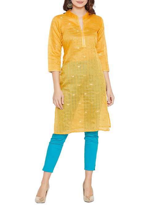 women's straight kurta - 15818227 - Standard Image - 0
