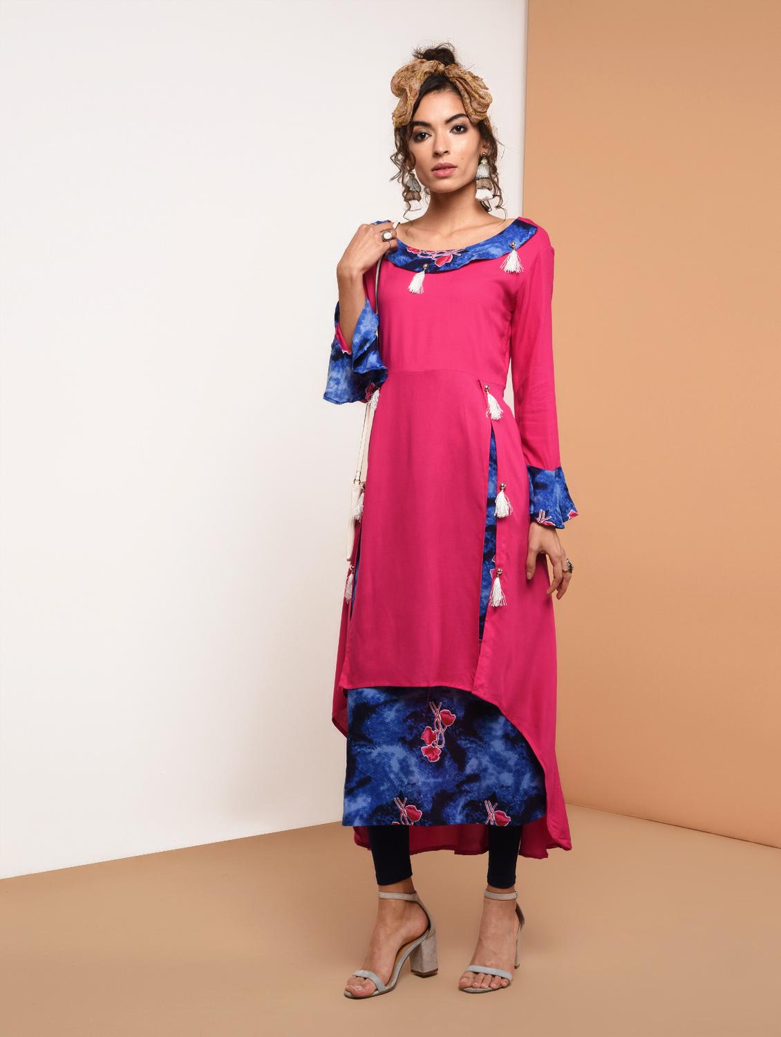 women's layered kurta - 15818232 -  Zoom Image - 0