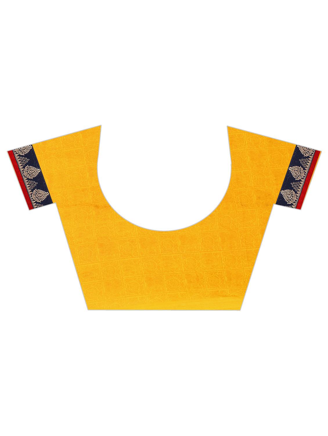 kalamkari border printed saree with blouse - 15819311 - Standard Image - 2
