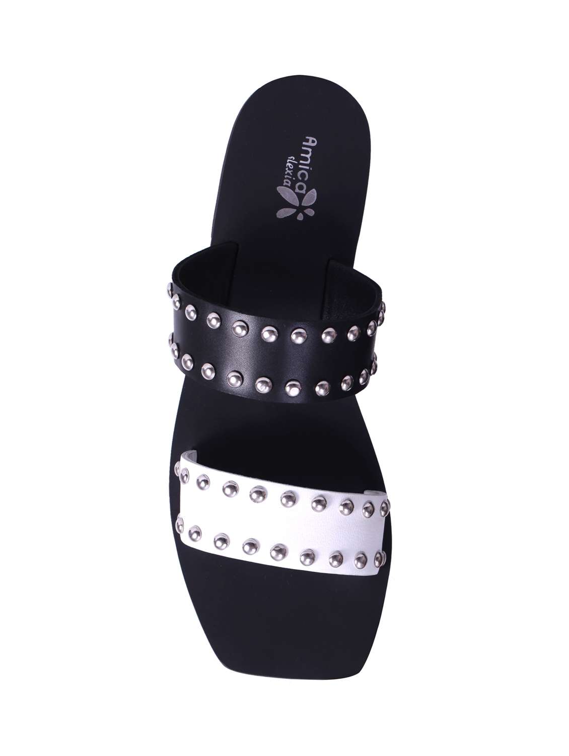 black slip on sandals - 15822196 - Standard Image - 2