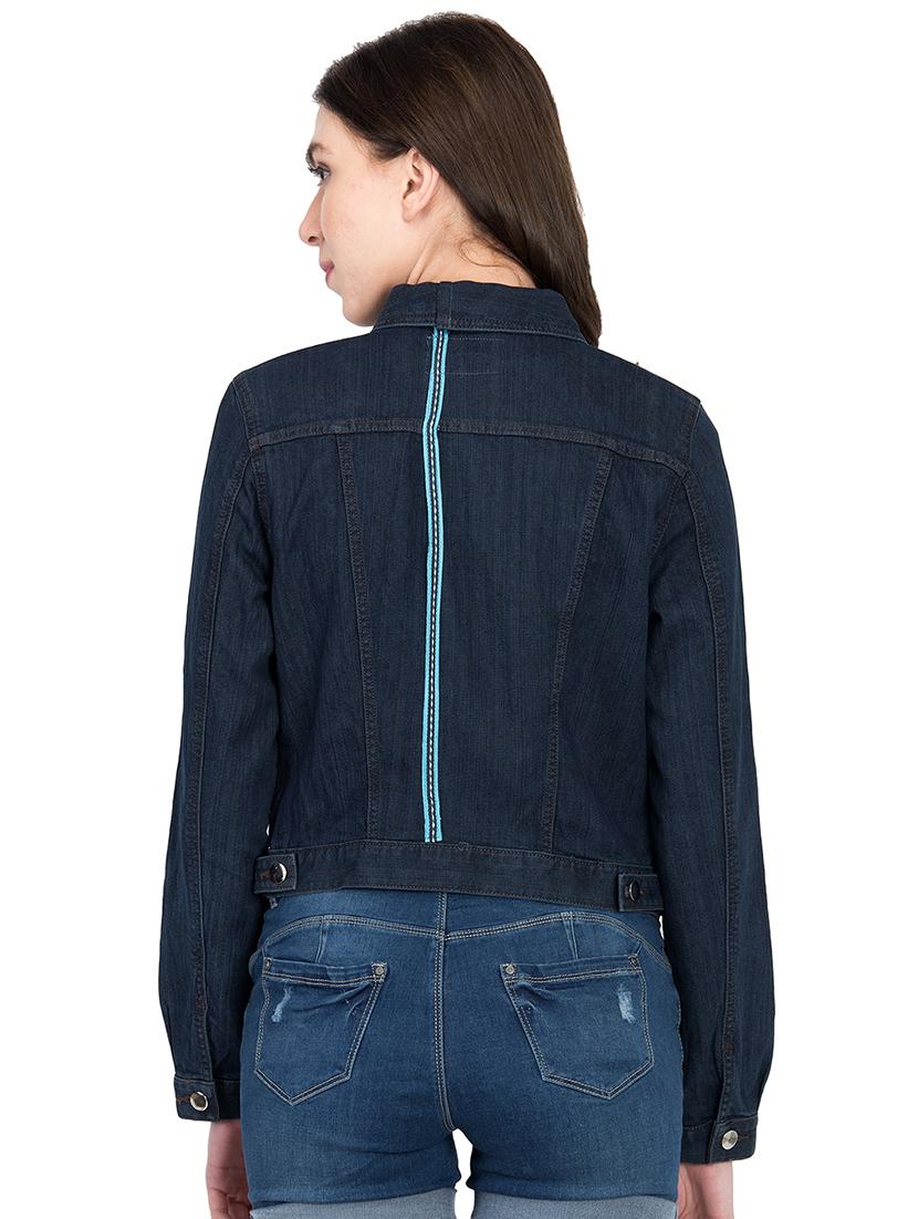 double pocket detail denim jacket - 15824438 - Standard Image - 2