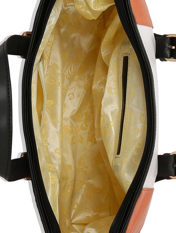 orange leatherette (pu) regular tote - 15824881 - Standard Image - 2