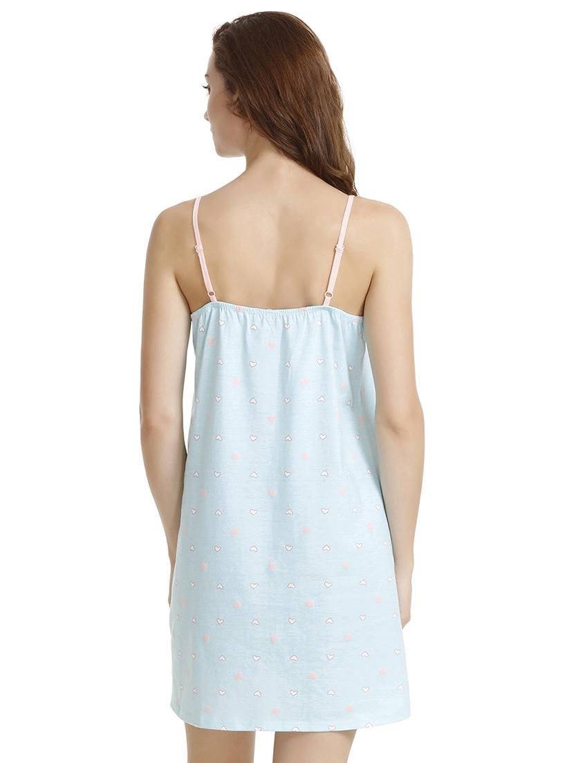 piping detail heart print sleepshirt - 15829411 - Standard Image - 2