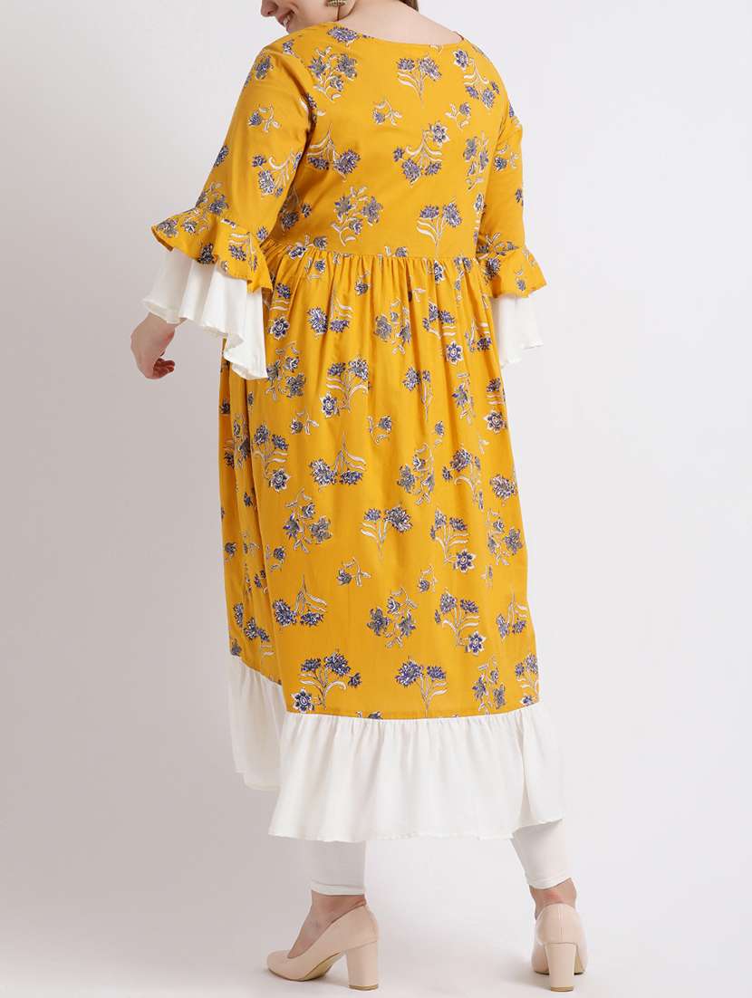flared printed kurta - 15829438 - Standard Image - 2
