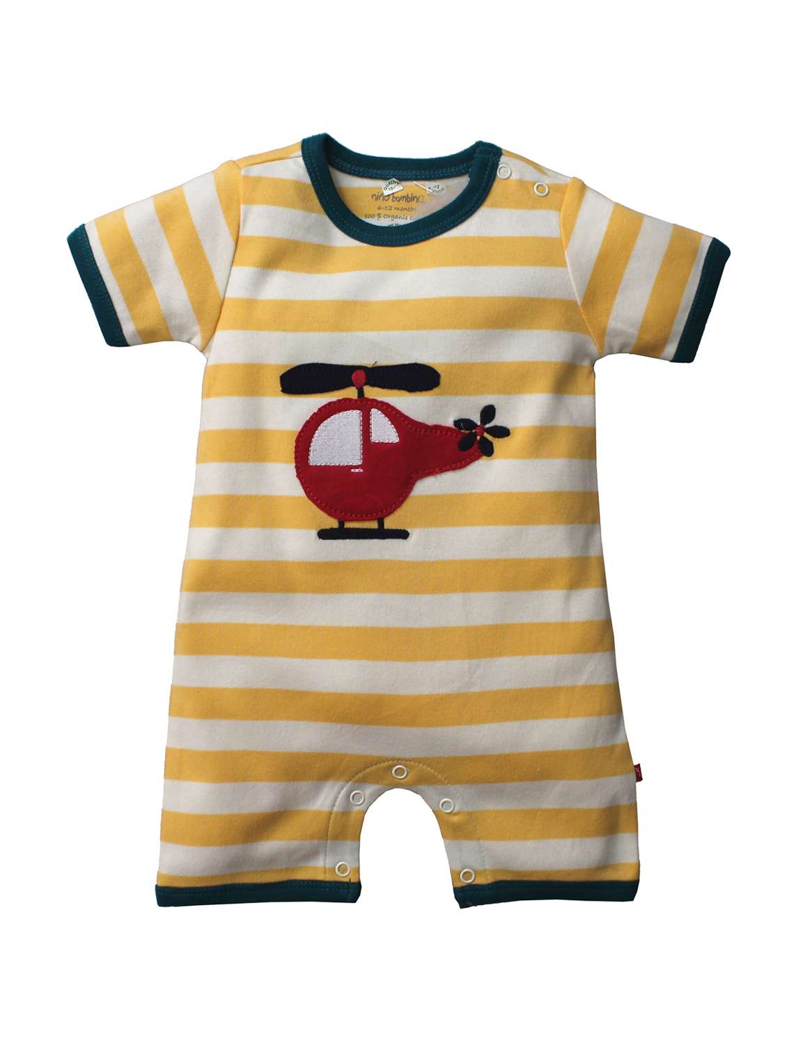 yellow cotton romper