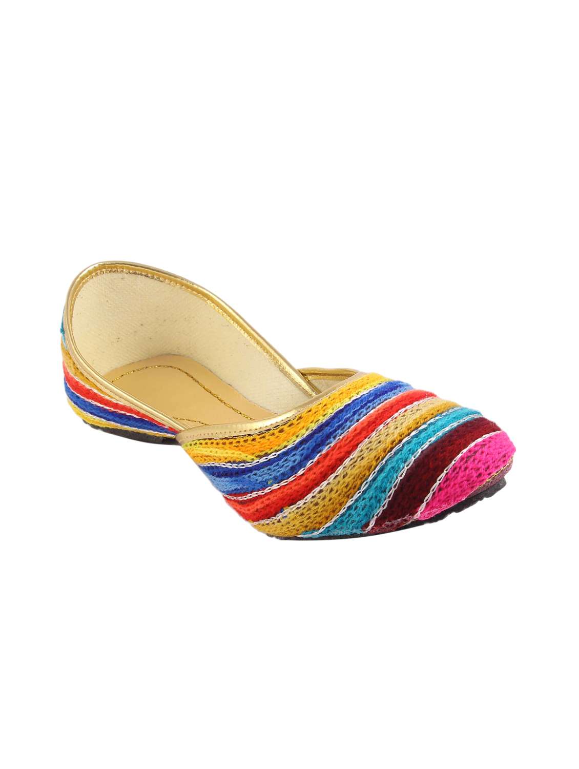 multi colored slip on jutis