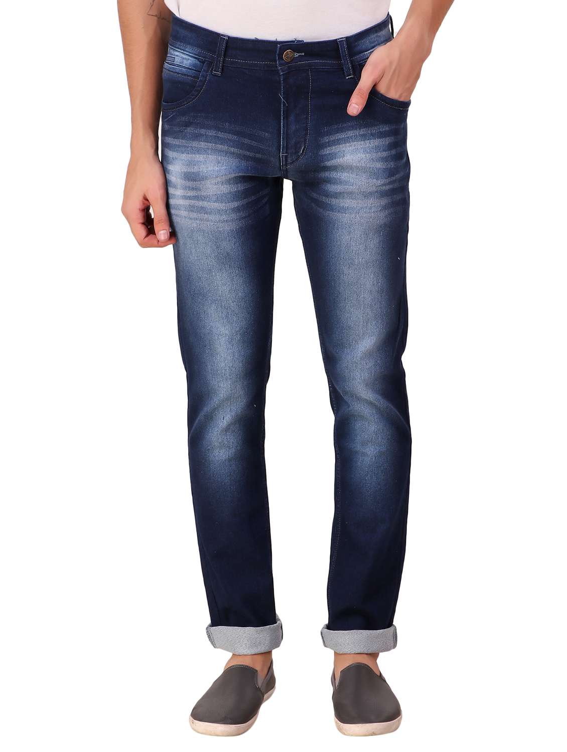 mens slim fit plain jeans