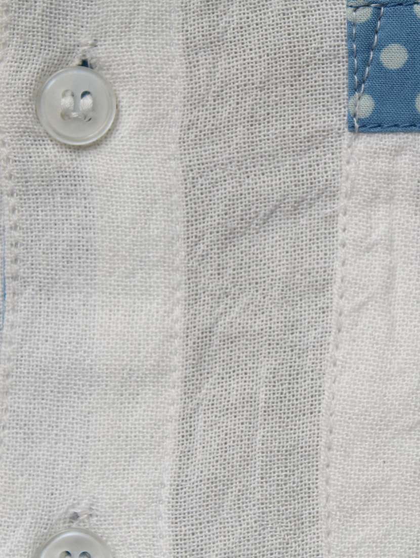 pocket patched mandarin neck shirt - 15833827 -  Standard Image - 2