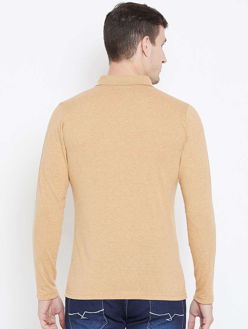 solid brown pocket t-shirt - 15836115 - Standard Image - 2