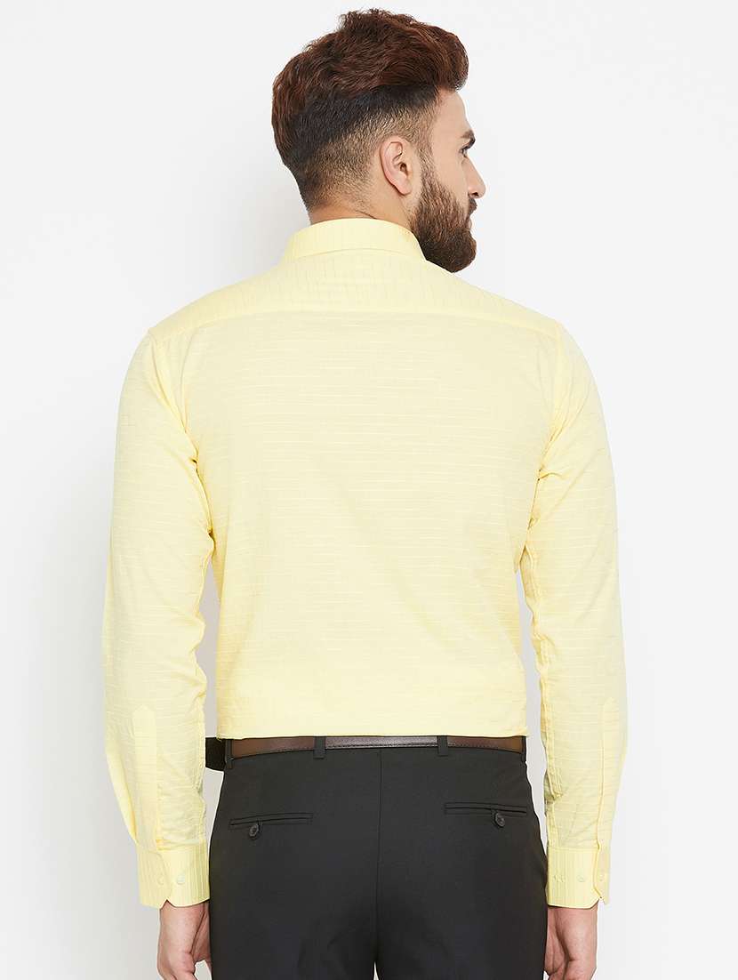 yellow striped formal shirt - 15840877 -  Standard Image - 2