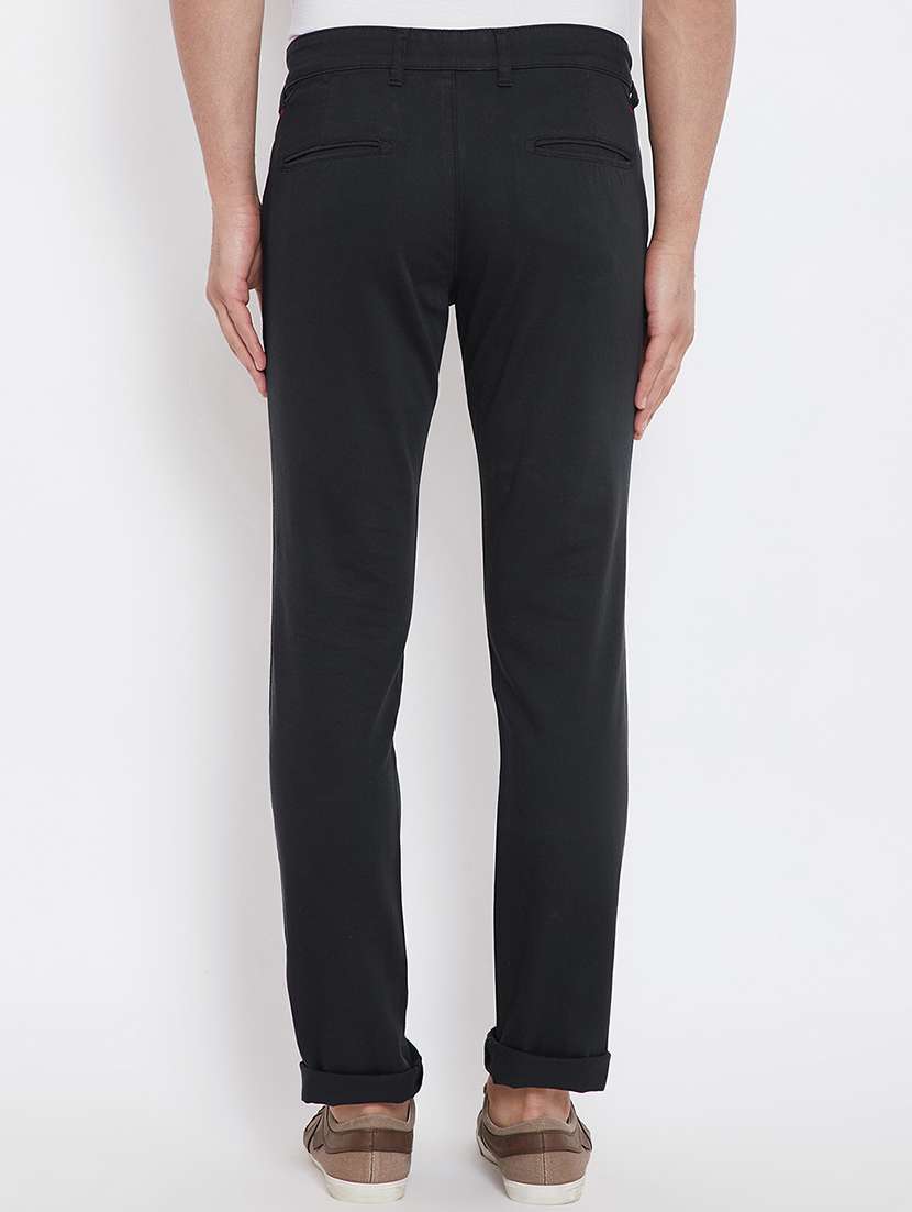 black cotton chinos - 15840895 -  Standard Image - 2