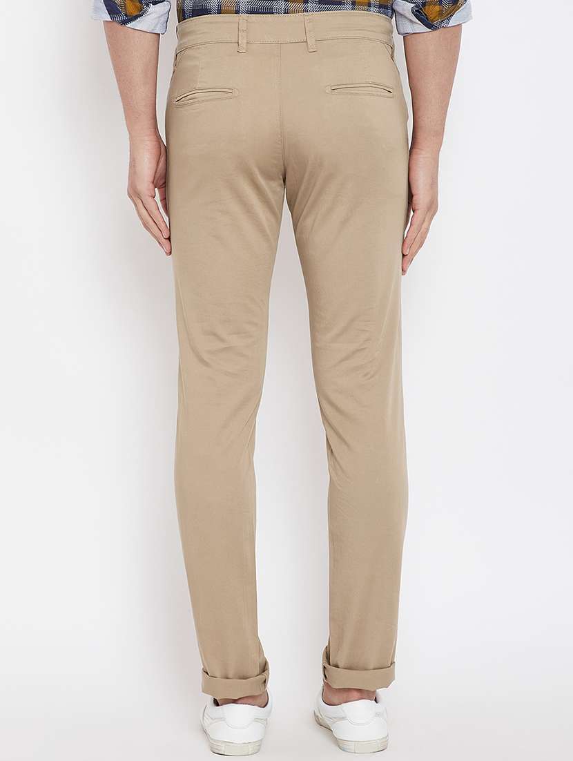 beige cotton chinos - 15840896 -  Standard Image - 2