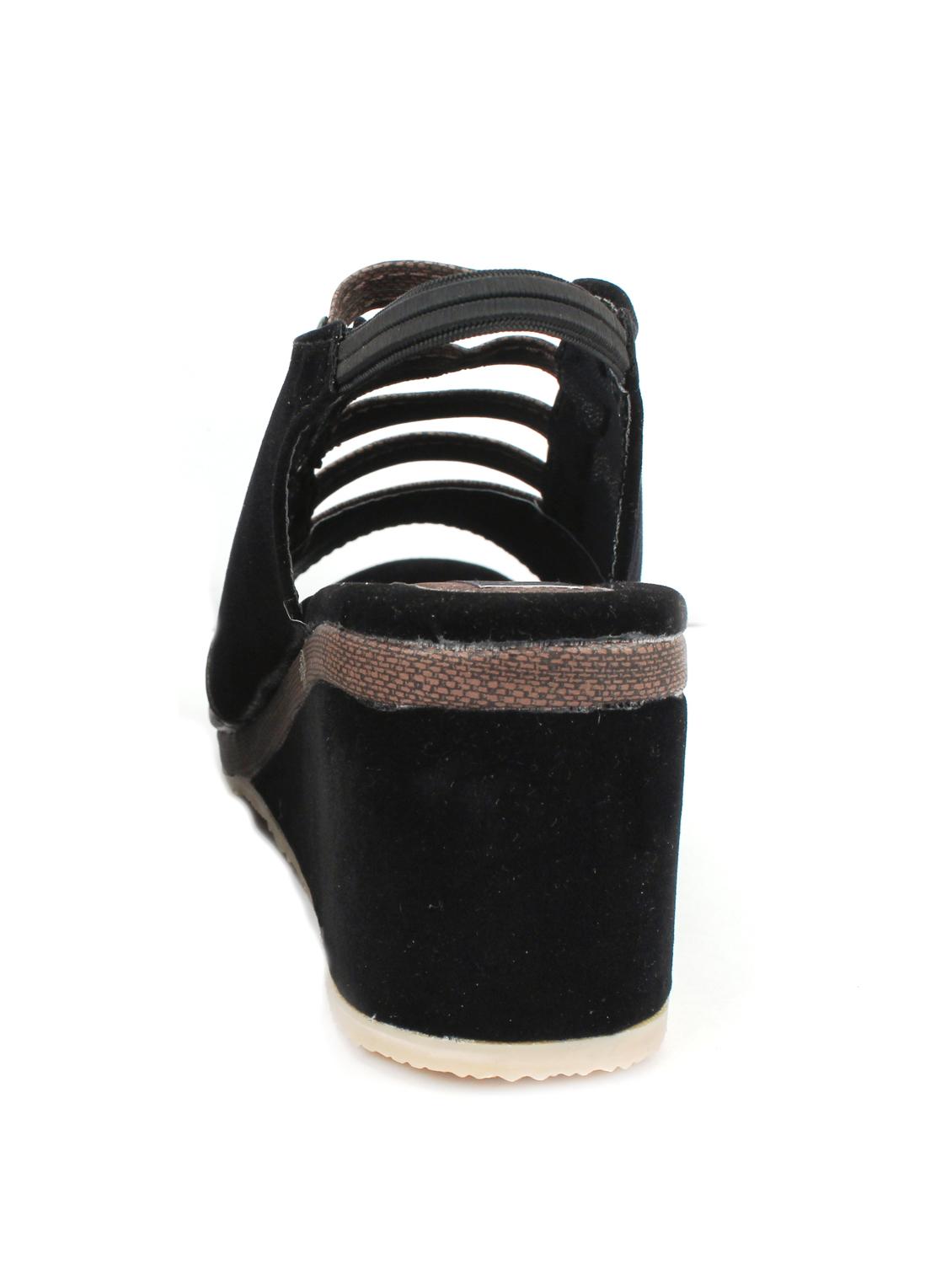 brown back strap wedges - 15844060 - Standard Image - 2