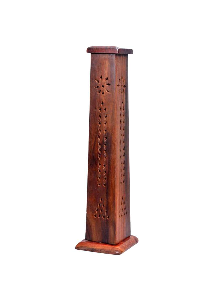 desi karigar wooden antique incense box