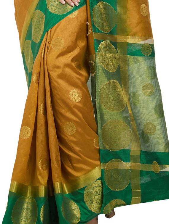 zari jacquard weave saree with blouse - 15849465 - Standard Image - 2