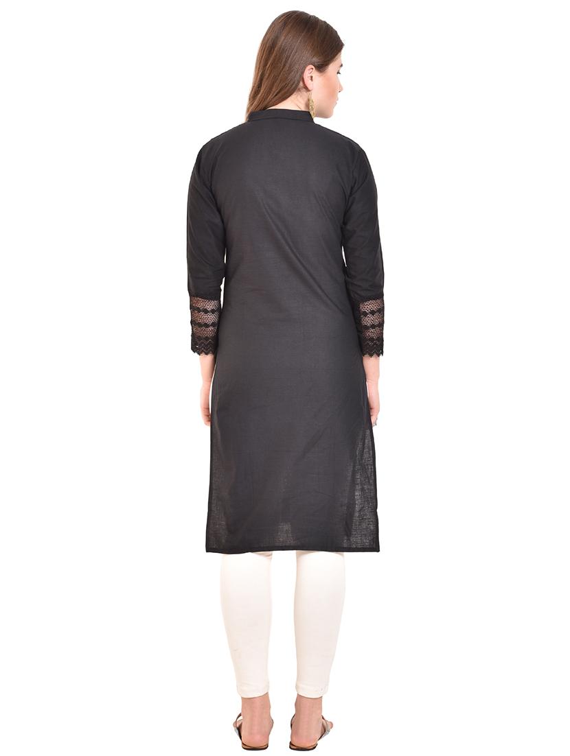 women's straight kurta - 15850358 - Standard Image - 2