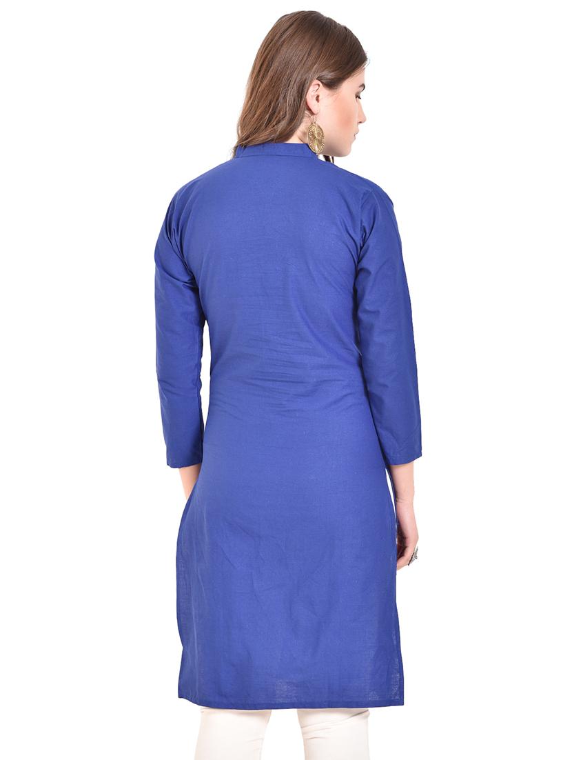 solid straight kurta - 15850364 - Standard Image - 2