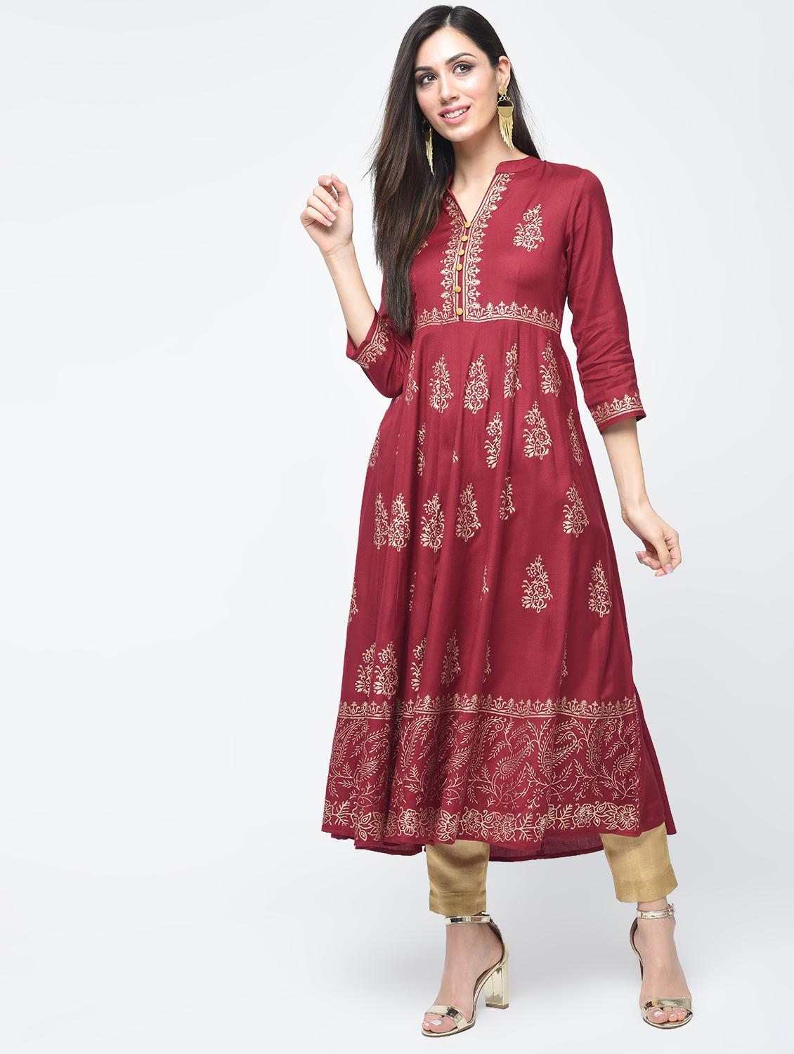 women's flared kurta - 15851030 - Zoom Image - 0