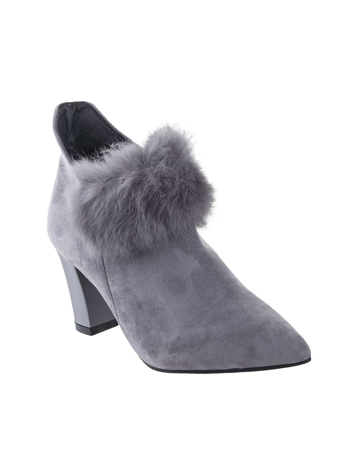 grey ankle slip on  boots