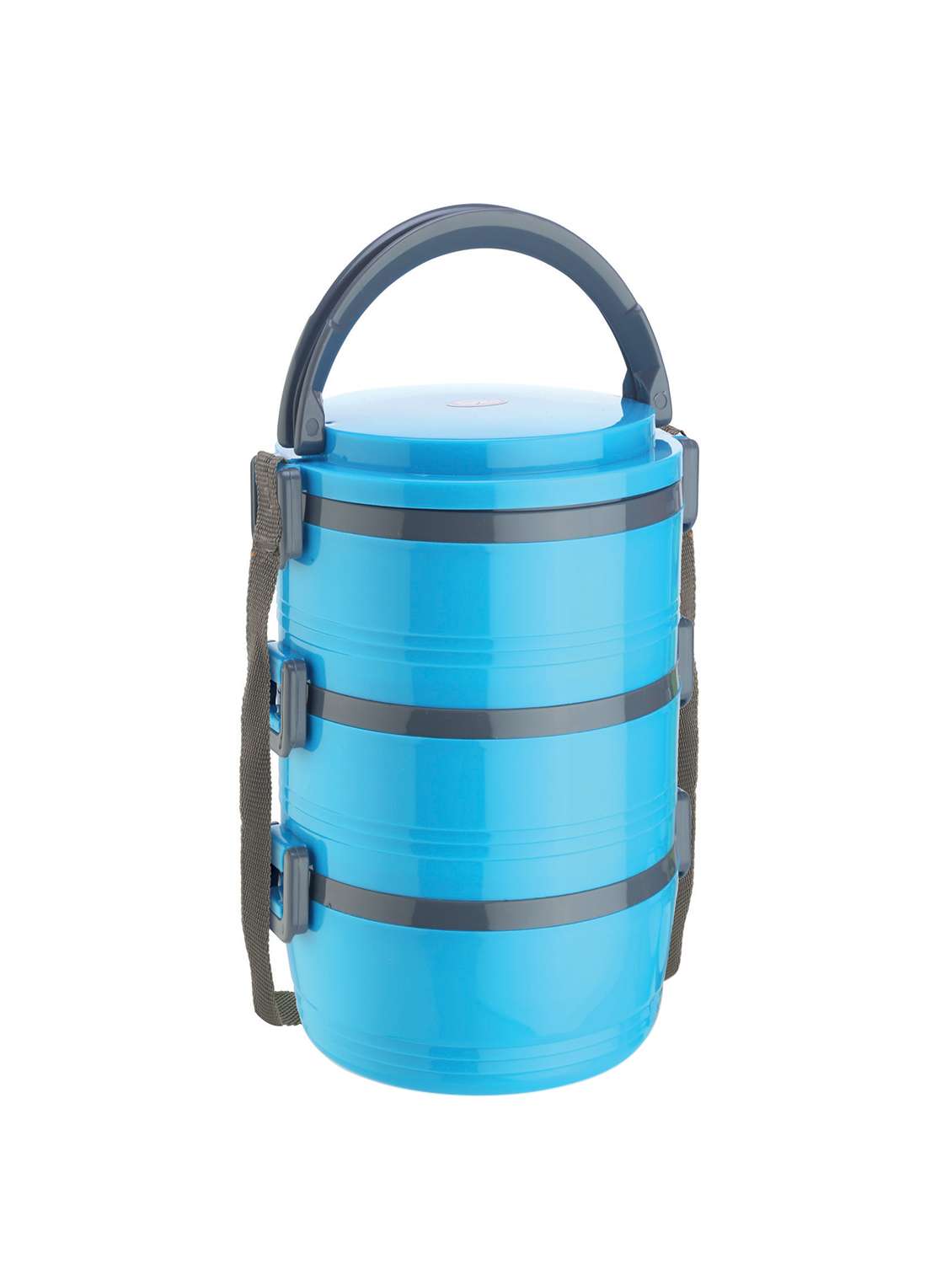 jayco home meal junior 3 containers hot lunch pack, blue