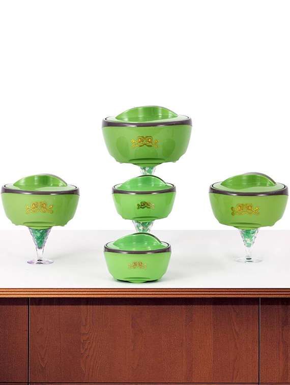 jayco insulated status collection casserole set of 5 pcs, green