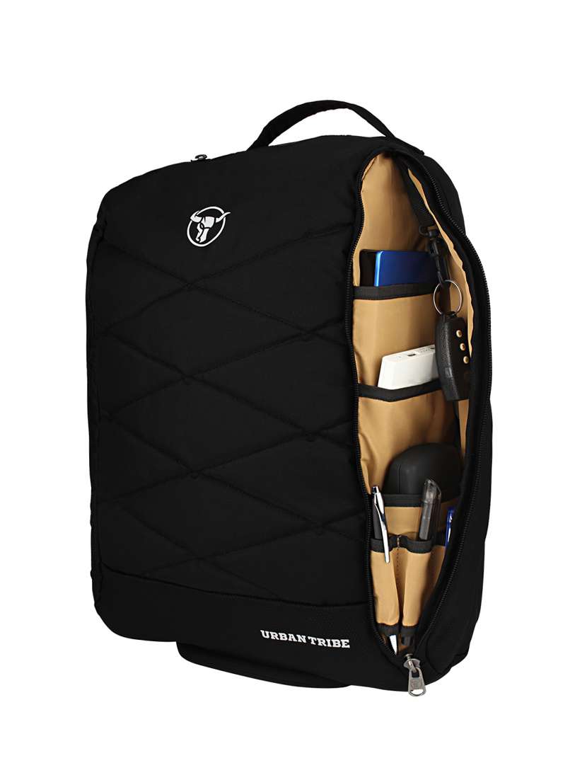 black polyester backpack - 15854143 - Standard Image - 2