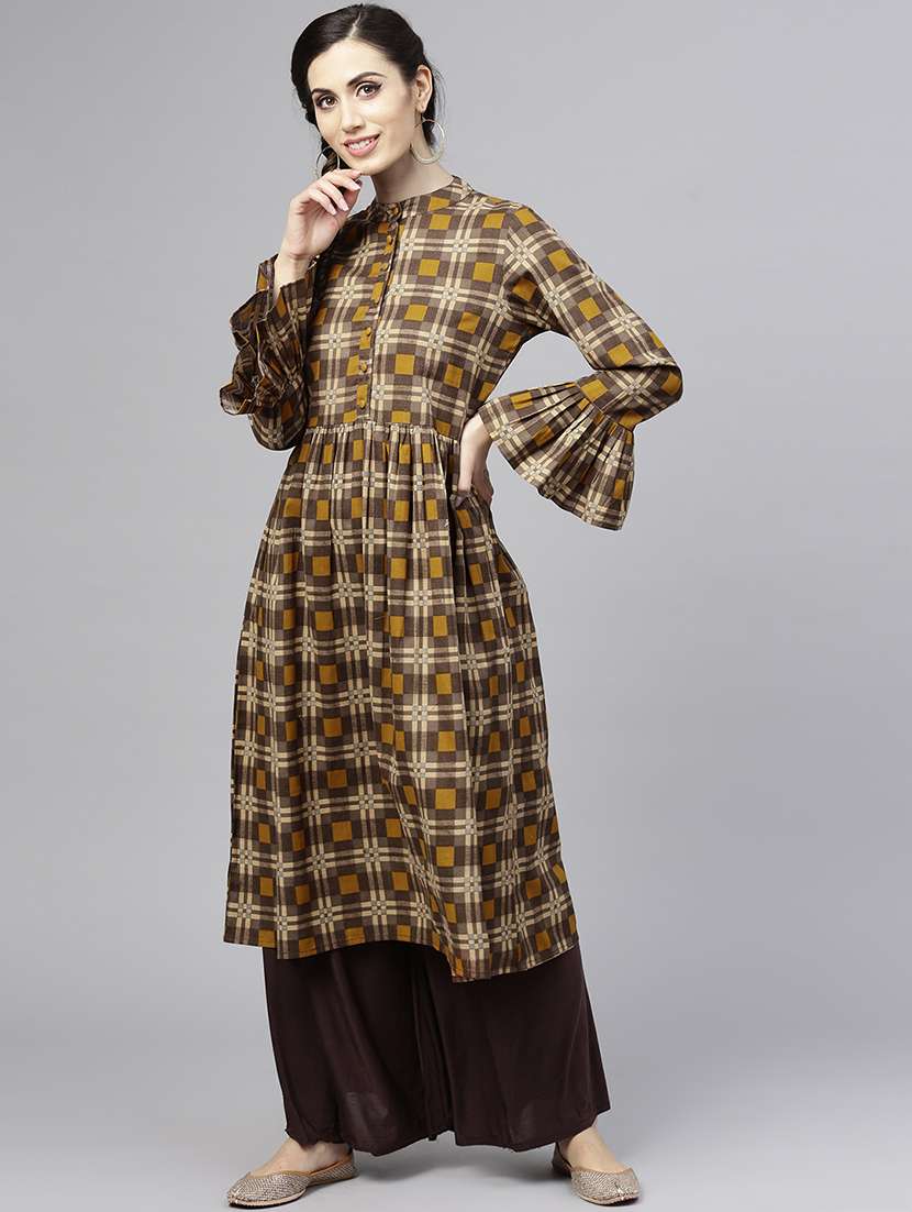flared bell sleeves kurta