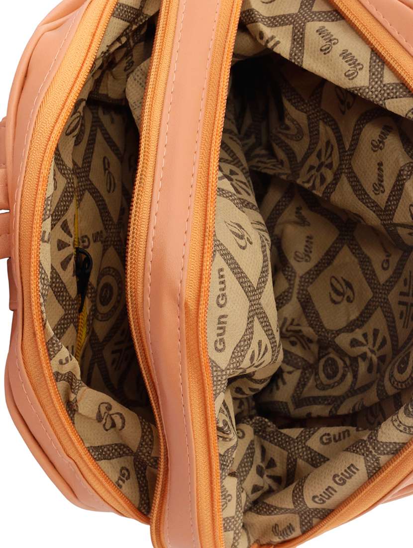 peach  leatherette (pu) fashion backpack - 15859018 -  Standard Image - 2