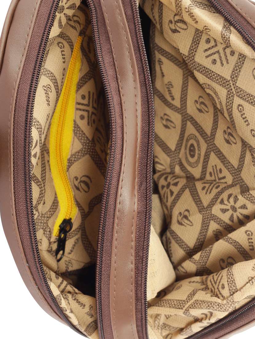 tan leatherette (pu) fashion backpack - 15859019 - Standard Image - 2