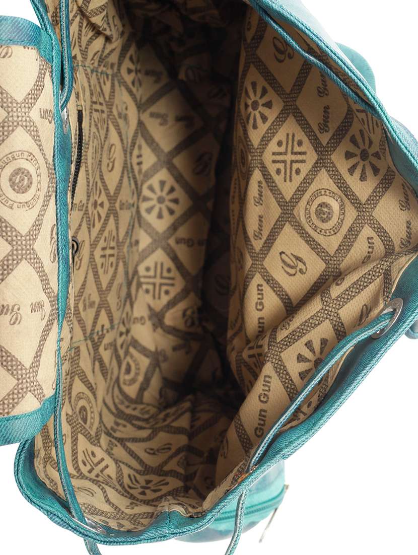 blue leatherette (pu) fashion backpack - 15859020 -  Standard Image - 2