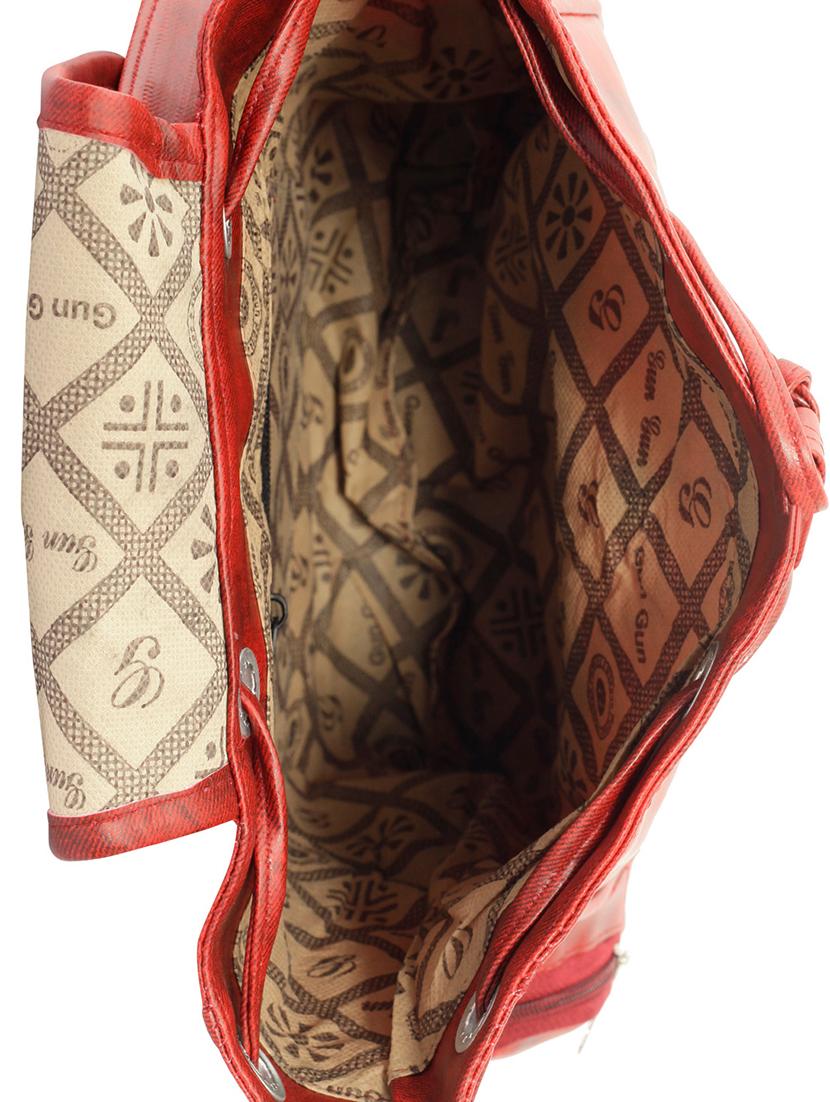red leatherette (pu) fashion backpack - 15859023 - Standard Image - 2