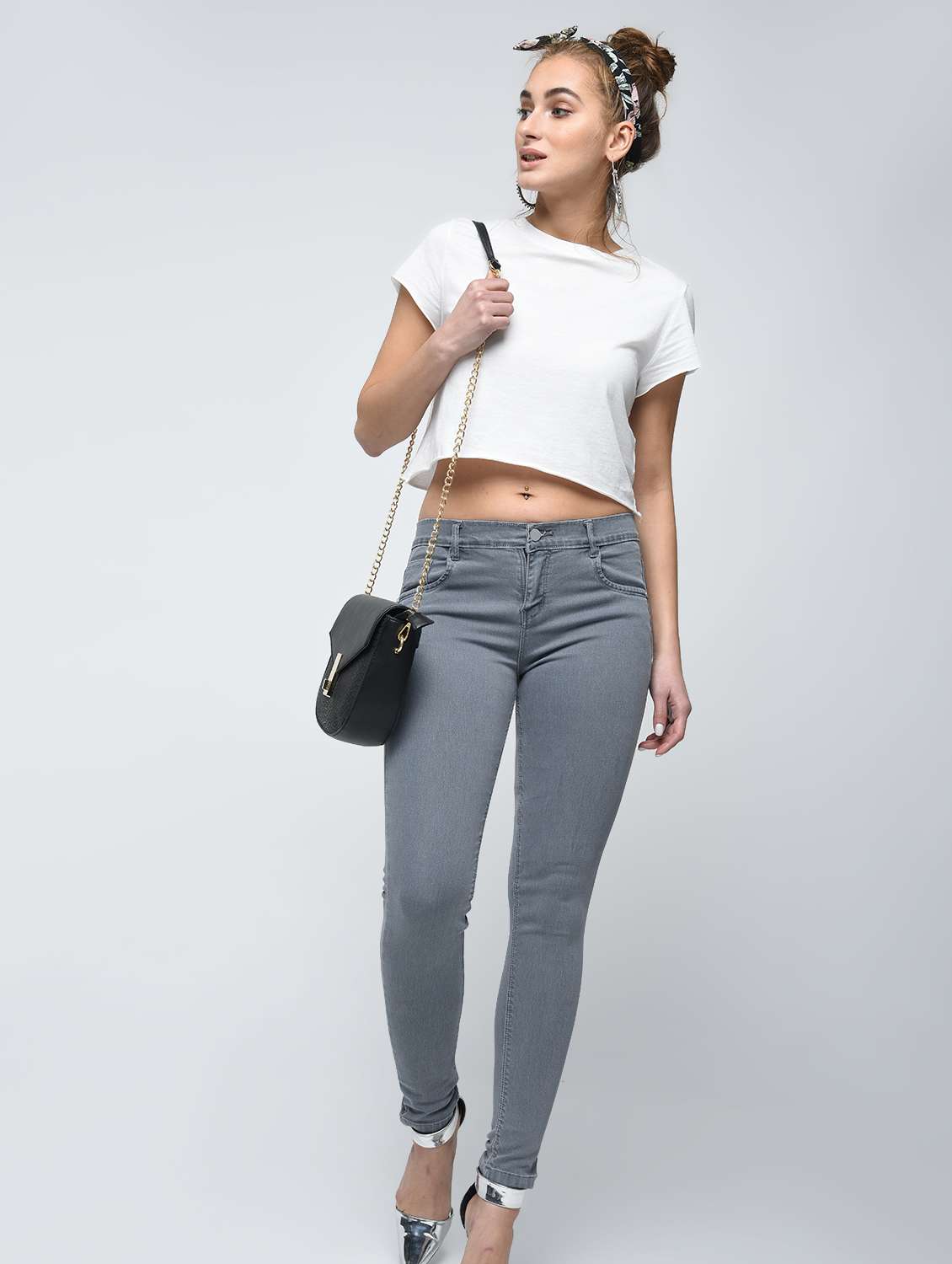 mid waist skinny jeans