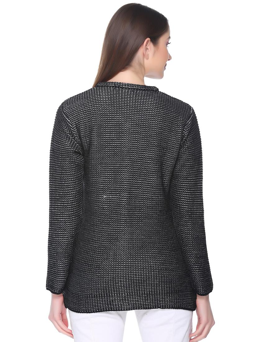 pocket detail round neck cardigan - 15859895 - Standard Image - 2