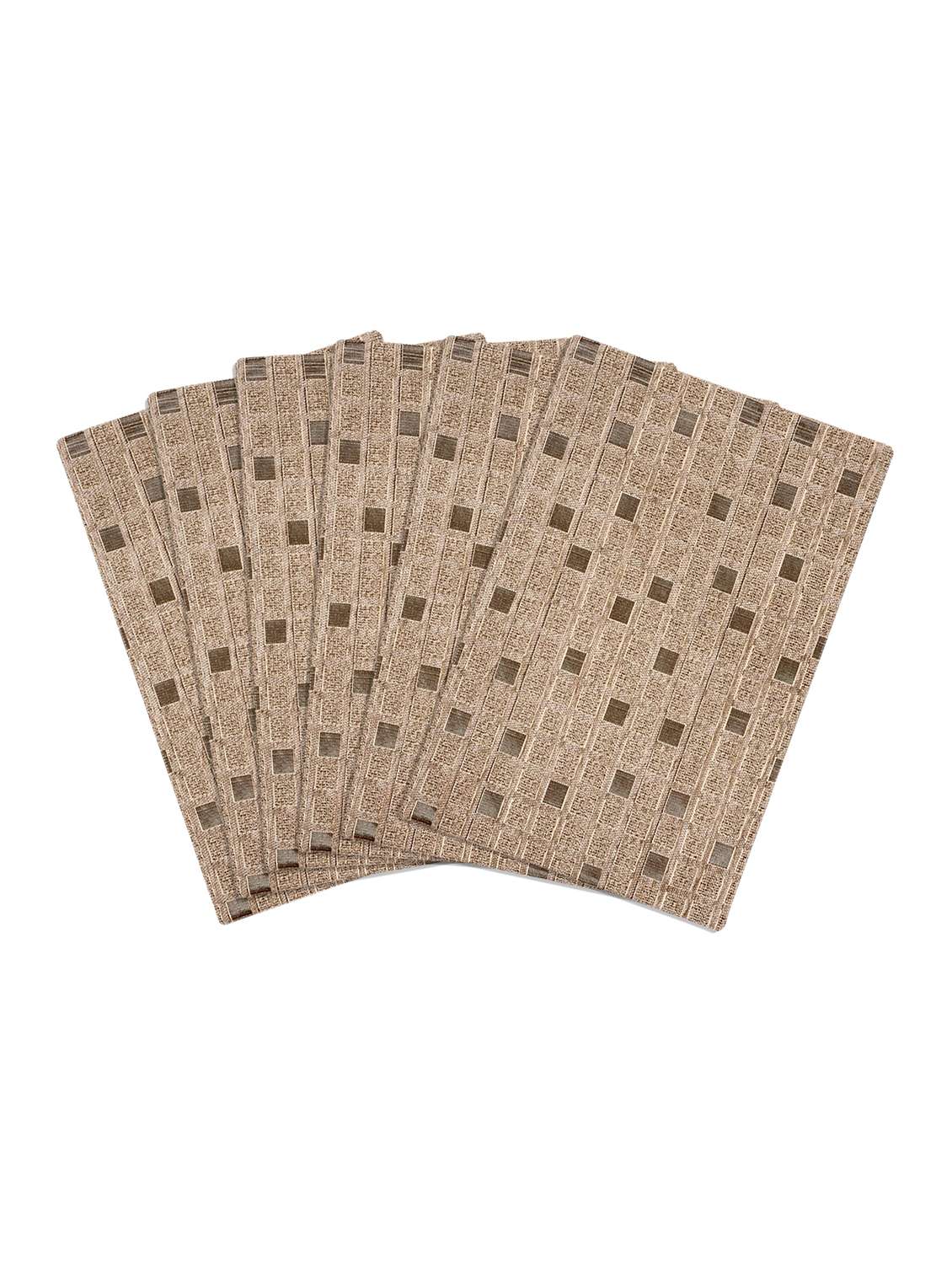 saral home unique quality viscose dining table kitchen placemats, 6 mat -33x45cm, 1 runner 33x120 cm (set of 7) - 15862235 -  Standard Image - 2