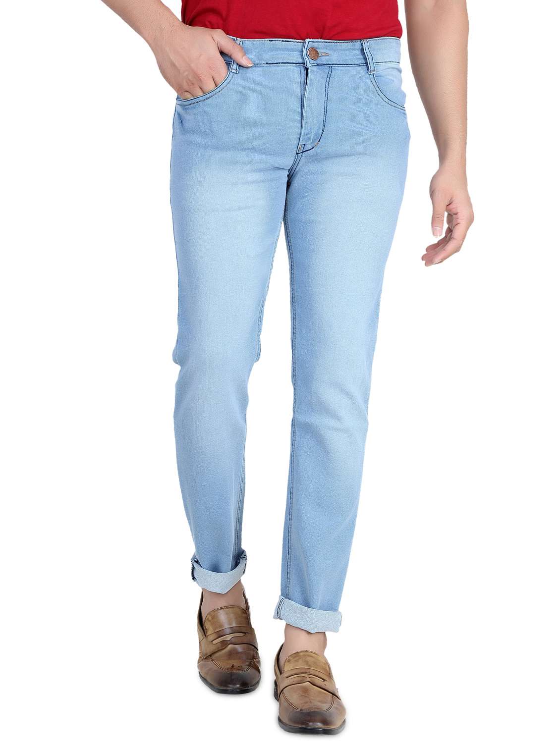 mens slim fit plain jeans