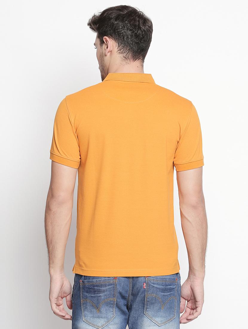 solid yellow polo t-shirt - 15863801 - Standard Image - 2