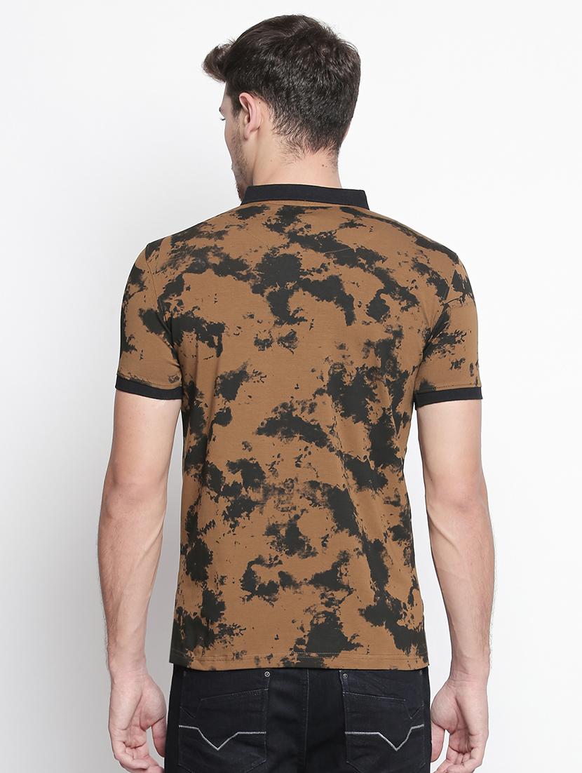brown all over print t-shirt - 15863807 - Standard Image - 2